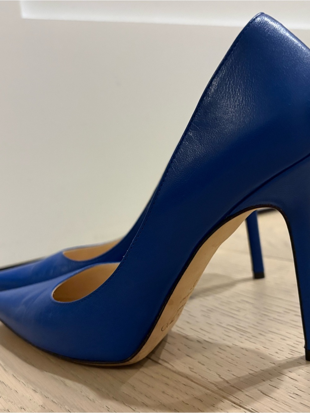 Jimmy Choo Electric Blue Pointed-Toe Stiletto Pumps
